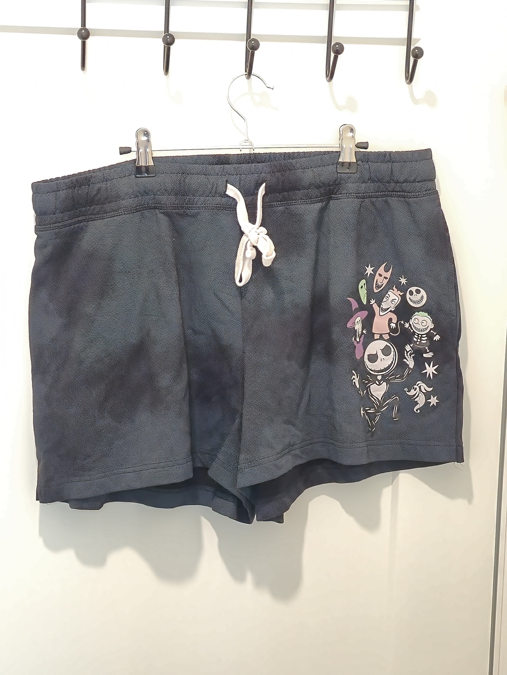 Disney Navy Athletic Shorts with Halloween Character Print